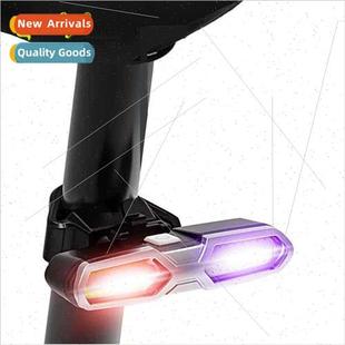COB colour safety warning flashing light tail bike tri New