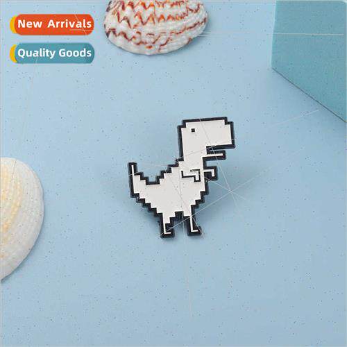 Creative personaly cartoon small dinosaur oil enamel brooch