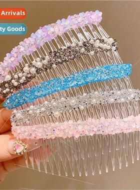 new sequins hair comb inverted comb hairpin female clip head