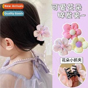 grab clip head flower hai back small summer Korean children