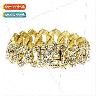 Men Jewelry Fashion Bully Chunky Diamond Diamond Bracelet Wi