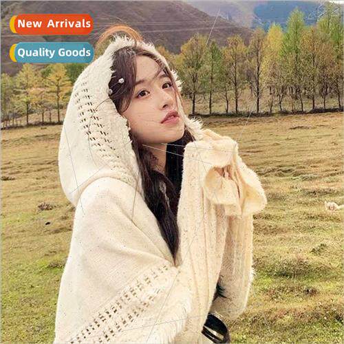 Mori system shawl bohemian tassel sweater kn sweater grassla