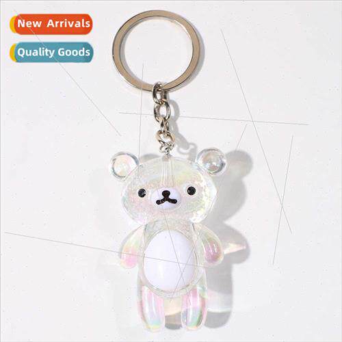 Artilady Korean cartoon bear key creative acrylic ins transp
