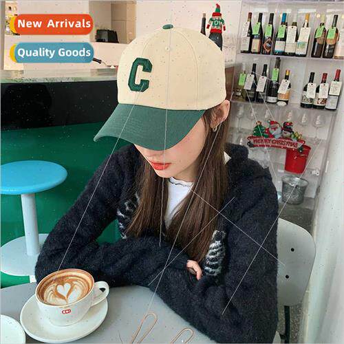 C letter baseball cap female spring summer Korean  soft top