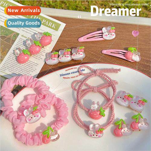 Mori girl small fresh bb hair clips cute bunny headbmesh sma