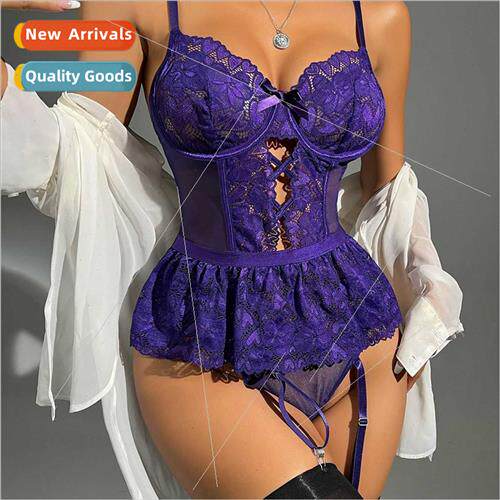 New body shaping love lace backless see-through sexy erotic