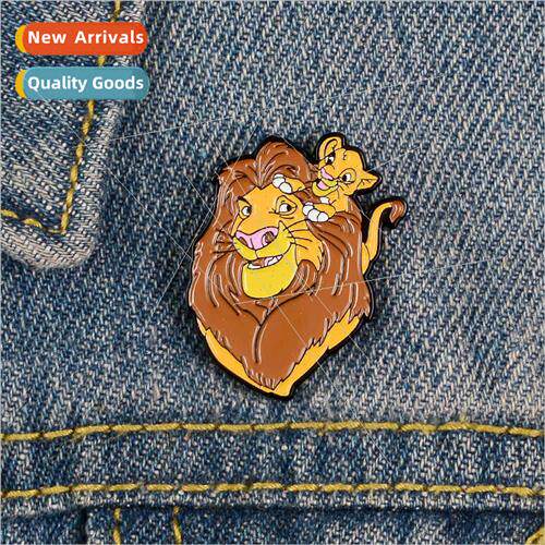 Film  around on King cartoon brooch students cute backpack c