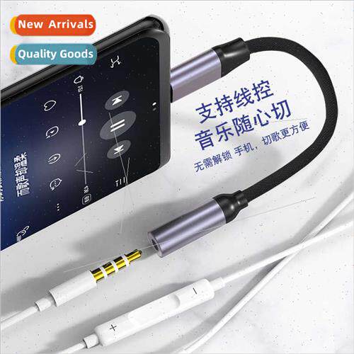 type-c to 3.5mm headphone hole microphone earphone two-in-on