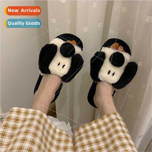 Autumn winter new fashion ins wind couple cotton slippers fe