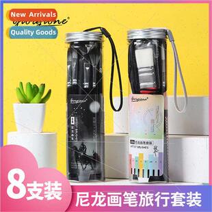 Oil Paintbrush Set 8pcs Acrylic Gouache Oil Paintbrush Row B