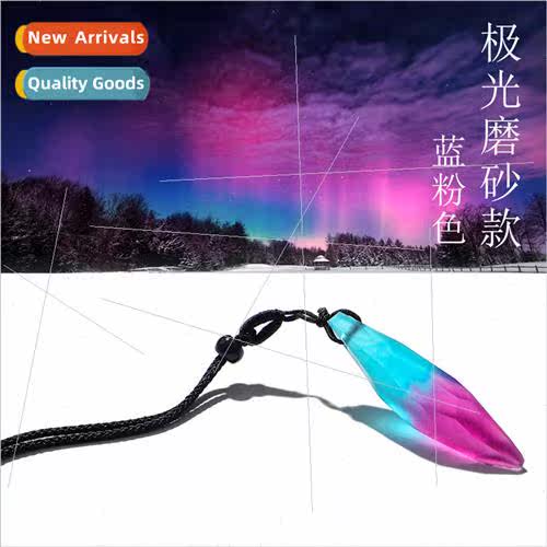 Europe fashion starry sky aurora borealis resin pendant simp