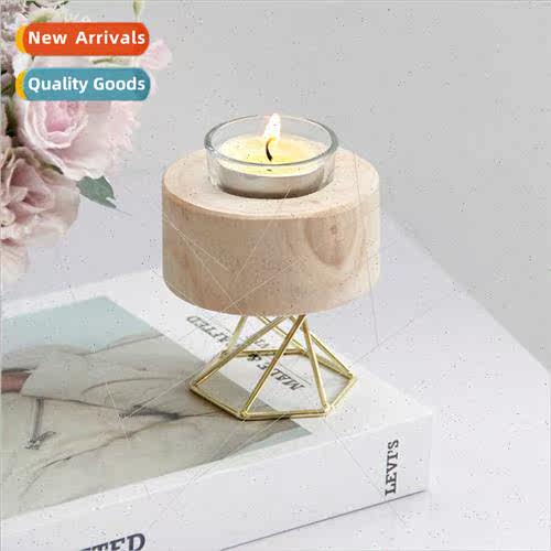 Rustic wooden candlestick creative tall stromantic wedding C