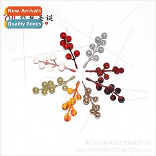 7 head gold dust fru simulation berries seven k red fru Chri