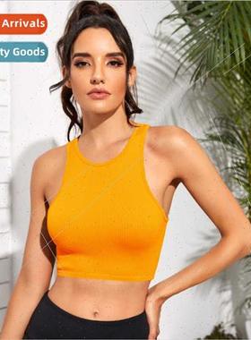 Sports Yoga Short Top Nylon Fness Running Moisture Wicking B