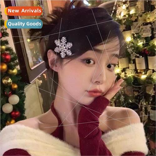 Christmas Hair Cards Sparkling Snowflake Hair Clips High Val