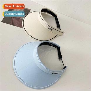 Summer large brim cycling anti-ultraviolet hollow top sunscr