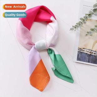 simulation fashio Europe States square scarf small Uned silk