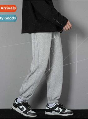Sweatpants leggings men spring fall three-dimensional waist