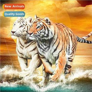 DIY tiger full Diamond round new diamond painting