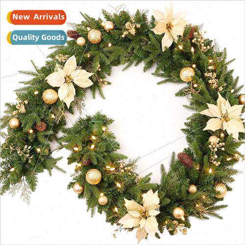 Christmas red fru pine cone Christmas rattan 180cm/2.7m encr