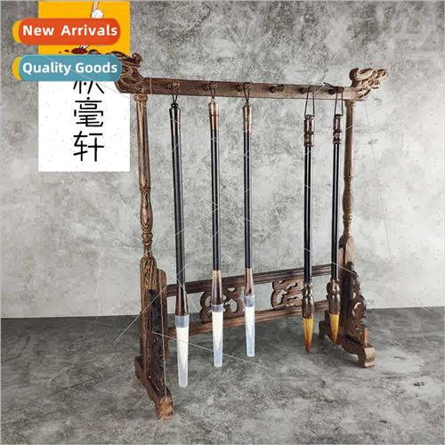 Wooden Chicken Wing Wood Pen Hanging Dragon Head Brush Holde