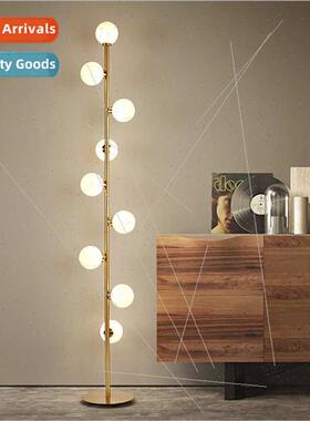 Scandinavian simple glass ball standing lamp floor lamp mode