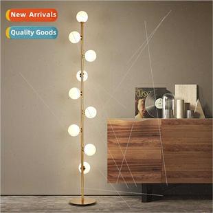 Scandinavian simple glass ball standing lamp floor lamp mode