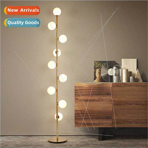 Scandinavian simple glass ball standing lamp floor lamp mode