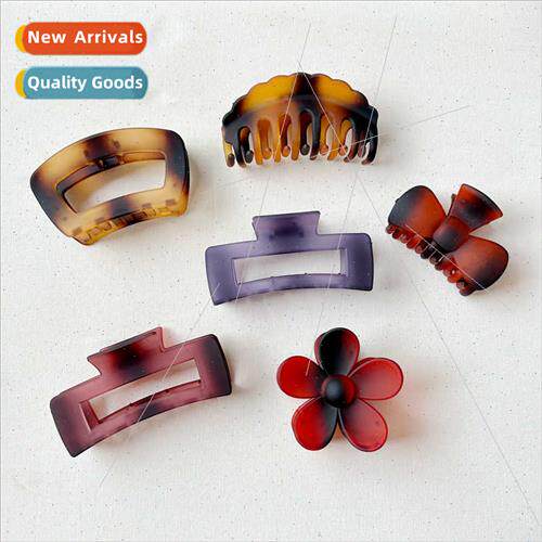 New simple frosted scratch clip temperament curry claw clip