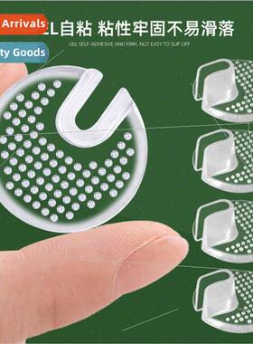 Small polka dots -slip clip-on flip-flops GEL transparent an