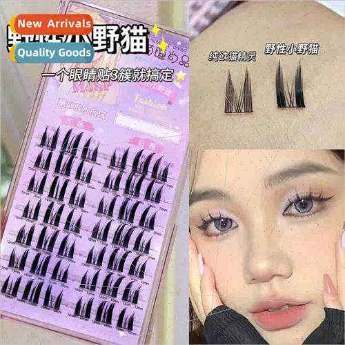 Lazy Pure Desire ttle Wildcat False Eyelashes Natural Thick