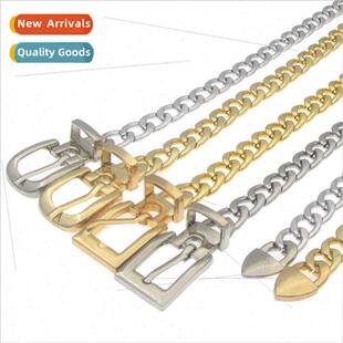 Fashion Metal Women Aluminium Chain Belt mple Trend Metal Sk