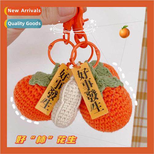 things happen pendant diy handmade knted persimmon peanut ke