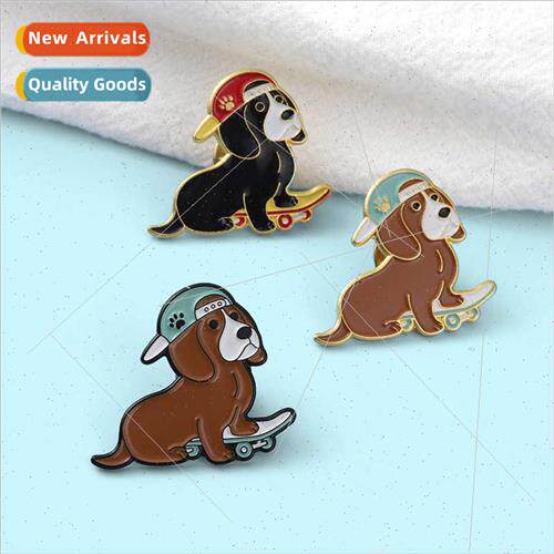 Creative new Cute cartoon puppy dog badge brooch fashion per