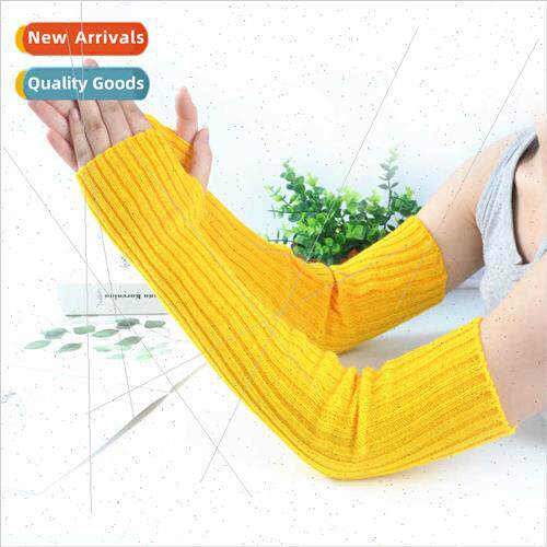 new fashion fluorescent arm sleeve autumn winter warm ladies