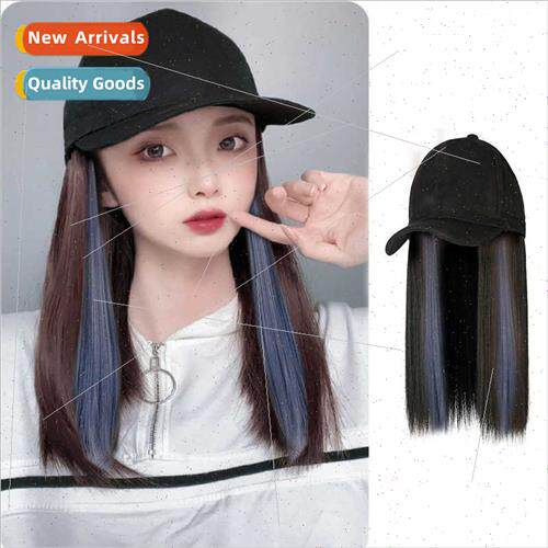 Wig cap female fashion one-piece collarbone hair baseball ca