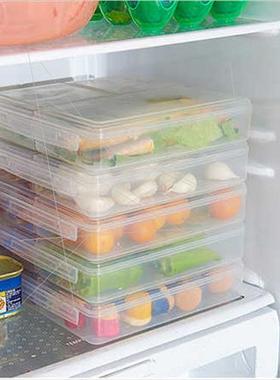 Kchen Crisper Plastic Three compartments lunch box rectangul