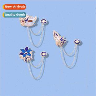 chain metal badge Exquise cartoon grade sense flow high