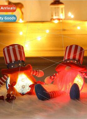 New ornaments wh lights high hat long legs American Independ