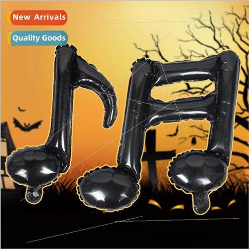 Halloween bar KTV aluminum film balloons black notes aluminu