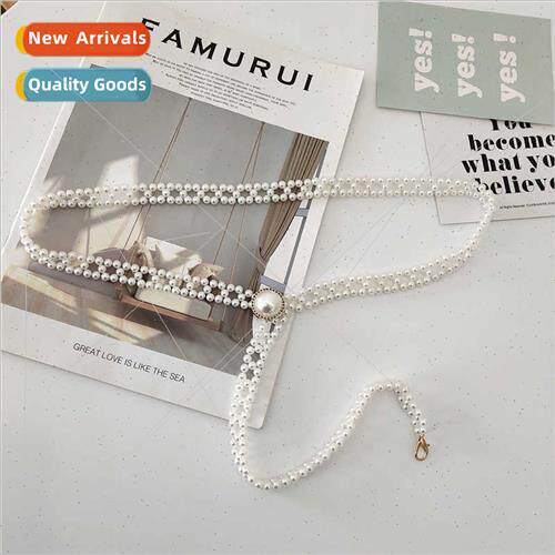 Dress decorative fashion gold pearl belt chain skirt summer
