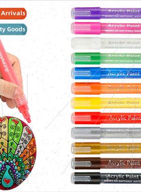 28 Colors ngle Acrylic Marker 6mm Art Painting Colorful DIY