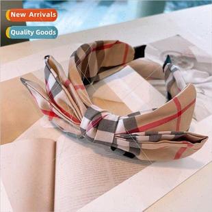double large color classic com band plaid hair Vintage bow