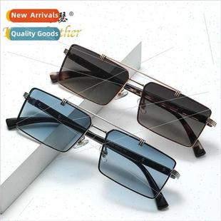 Europe beam frame square small 22025 glasses sun metal New