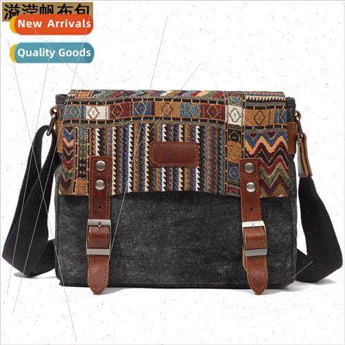 Cloth Bag  Retro Shoulder Bag Ethnic Slanting Cross Women Ba