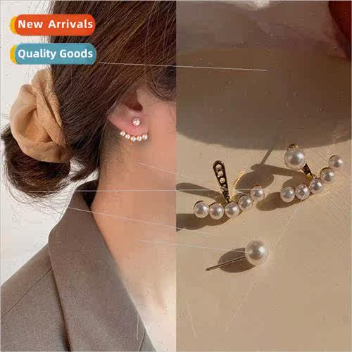 Earrings 2023 new tide 925 silver Koreains simple earrings f