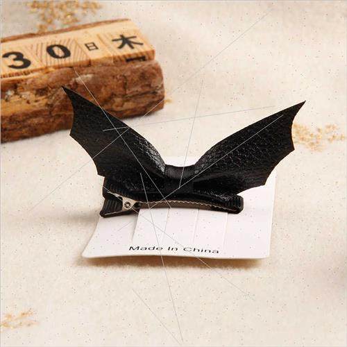 Black Devil Bat Wings Halloween Decoration Hair Clips Dunlop