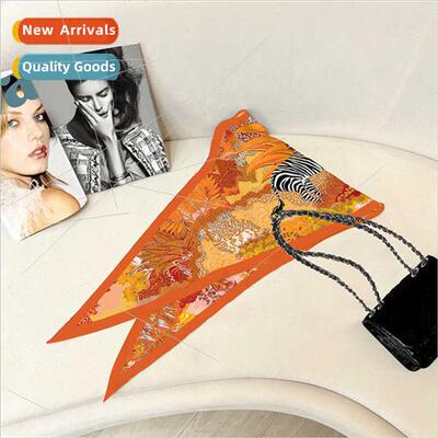 Long lazy small silk scarf female rhombus elegant versatile