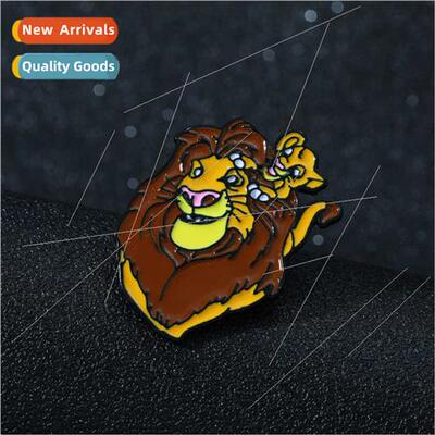 Cartoon animation film   animal brooch on King mba alloy oil
