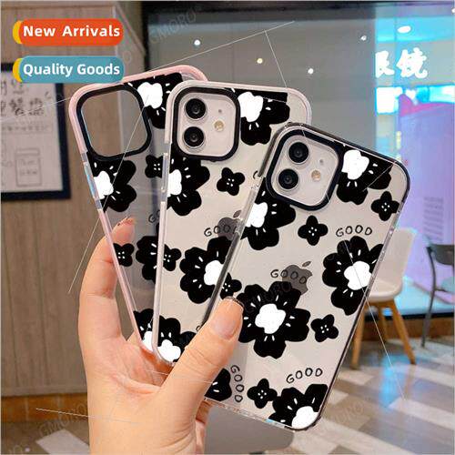mple  Flower Apple Transparent Phone Case 15promax Soft Case
